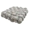 Almohada Trenzada Estilo Crema Cojín para Sofá Sala de Estar Almohada para Siesta Almohada de Espalda Curativa