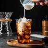 Taza Personalizada de Boca Ancha para Café Americano con Hielo, Café Latte, Bebidas, Vaso de Vidrio Transparente para Uso Doméstico, Vaso para Cócteles y Agua