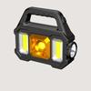 Lámpara de Camping Popular Solar de Tipo Cob Transfronteriza con Lente, Linterna USB, Luz de Campamento, Reflector, Portátil de Mano, Portátil