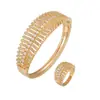 Directo de fábrica nuevo brazalete de moda europeo y americano brazalete de metal hueco con diamantes completos moda Joyería diaria joyería