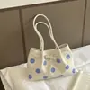 Bolsa de Bolinhas para Mulheres 2026 Nova Moda de Verão Versátil Bolsa de Ombro Grande Capacidade Bolsa Tote para o Dia a Dia Bolsa de Ombro
