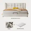 Estilo Creme Luz de Cama Luxo Ins Estilo Tecido Cama Cama de Casal Cama de Tecido Quarto Principal Cama Celebridade da Internet Moderna Simples Tecnologia Cama de Tecido