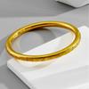 Nuevo Anillo Pulsera con Grabado Dorado Wanfu Estilo Chino para Mujer Acero de Titanio No se Desvanece Moda de Nicho Combinable Sentido de Alta Gama