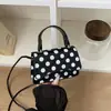 Nova Temporada Bolsa Casual Simples com Bolinhas Estampadas, Bolsa de Mão Simples da Moda Tendência, Bolsa de Ombro Estilosa