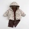 Abrigo de Algodón Estilo Retro Invernal para Niña Chaqueta Acolchada de Lunares Engrosada Nueva de Invierno 26 Ropa de Algodón para Bebé Niña