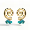 Pendientes Florales Grandes de Rafia Estilo Vacacional Junto al Mar Populares de Lujo Ligero Pendientes de Estrella de Mar Pendientes Elegantes de Nicho