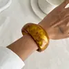 Joyería Transfronteriza Europea y Americana, Diseño Retro, Pulseras Anchas Asimétricas Desdibujadas, Pulseras Redondas Geométricas Simples Brillantes