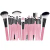 Bangfei 25 set de brochas de maquillaje brocha para sombra de ojos brocha para base brocha para corrector brocha para mascarilla pintura suelta herramientas de belleza