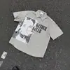 Camisa de Manga Corta Cuadros Patchwork Retrato Americano para Hombre Verano Estilo Callejero Retro Sentido del Diseño Camisa Corte Limpio Manga Corta