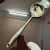 Utensílios de Cozinha Suprimentos para Hotel Cabo Longo Escumadeira Grande Cabo Oco Espessado Cozinha Conjunto de Espátulas de Aço Inoxidável Atacado