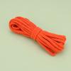 Cuerda de algodón colorida de 5 mm de grosor, ocho hebras, cordón para abrigos, sombreros, pantalones, cintura, tejida a mano.