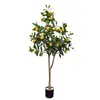 Árvore de Limão Artificial com Sino Pendurado, Grande Enfeite Decorativo de Chão para Sala de Estar e Casa de Hóspedes, Decoração Bonsai Estilo Nórdico