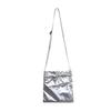 Bolsa Transversal para Celular de Pano de Nylon Estilo Artístico Fresco Coreano Mini Bolsa Quadrada Feminina com Alça Fina Encolher