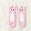 Calcetines nuevos para mujer de otoño e invierno 2021, calcetines de dibujos animados tridimensionales de oso lindo, calcetines de coral para el hogar, calcetines de suelo, calcetines de dormir de terciopelo medio