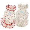 Popular vestido de verano para mascotas, perros y gatos. Diseño elegante, pequeño, ligero, transpirable.