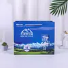 Bolsa de presente personalizada bolsa universal de papelão branco impressão colorida bolsa de compras para roupas bolsa publicitária de papel Kraft