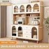 Aparador moderno minimalista estilo creme para cozinha de casa, armário integrado de parede, adega para sala de estar, armário de armazenamento