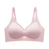 Ropa interior de cuadros sin costuras para mujeres con poco busto, soporte suave, realce lateral, hermoso diseño de espalda, sujetador cómodo y transpirable para mujeres jóvenes