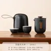 Juego de Té Portátil para Viaje Juego Pequeño Tetera para Exteriores Taza de Té Sencilla Personal para Acampar Taza Rápida Una Tetera Cuatro Tazas
