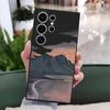Funda de Teléfono Europea de Gran Venta con un Toque de Alta Gama, Paisaje de Atardecer Montañoso y Marino Estilo Ins, Adecuada para Samsung S25U Funda Suave