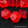 Directo de Fábrica 7 Rojo Sol Explosión Escarchada Dungeons and Dungeons Denson DND Dados Poliedros de Cristal