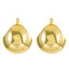 Aretes de Bola Mate Europeos y Americanos ins para Mujer Estilo Francés Lujo Ligero Diseño Nicho Hueco Esférico Hebilla de Oreja Celebridad de Internet Oreja Trendy