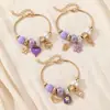 Pulsera de cuentas de resina con flores de dibujos animados de venta cruzada europea y americana, joyería de aleación con colgante de cuentas DIY Panjia al por mayor