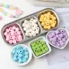 Acrílico 12mm Esquina Redondeada Agujero Grande Cubos Cuadrados Cubos Cuadrados Coloridos Accesorios para Colgante de Cadena de Teléfono DIY Venta al por Mayor