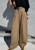 Moda Casual de Otoño 2026, Pantalones Holgados, Adelgazantes, de Pierna Ancha con Cinturón, Pantalones Rectos de Estilo Relajado y Perezoso para Mujer