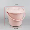 Escupidera de Plástico para Uso en Casa, Asiento de Inodoro para Ancianos, Orinal Nocturno para Mujeres Embarazadas, Cubo Orinal Femenino, Orinal Portátil, Orinal para Adultos con Tapa, Engrosado