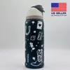 Taza Térmica Owala Freesip Taza de Agua Taza Térmica de Acero Inoxidable con Popote, Taza Móvil, Taza con Tapa Pop-Up, Taza Portátil