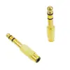 Adaptador AV 6.5 Macho para Lotus fêmea RCA áudio para microfone 6.5 para AV Lotus adaptador banhado a ouro