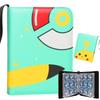 Livro de Coleção de Cartas Pokemon Livro de Cartas Pokemon Livro de Armazenamento Ultraman Bolsa de Cartas de Couro Carter Livro de Coleção com Zíper