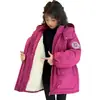 Nueva Colección Otoño/Invierno 2026 Chaqueta de Algodón con Relleno de Plumas Gruesa y Cálida para Niñas Mayores, Elegante y Resistente al Frío