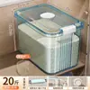 Cubo de Arroz Sellado para Uso Doméstico, a Prueba de Insectos y Humedad, Contenedor de Grano de Grado Alimenticio, Contenedor de Gran Capacidad para Almacenamiento de Harina, Contenedor para Almacenar Arroz