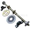 Accesorios para kart de caja modificado DIY triciclo ATV eje trasero grueso de 61-74cm brida de 5 pulgadas