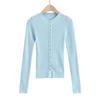 Suéter de cuello alto estilo coreano para mujer, invierno 2024, nuevo diseño ajustado, cárdigan de punto elegante con sentido de nicho