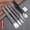 Cuchillo de pedicura profesional cuchillo diagonal cuchillo único para onicomicosis herramienta pinzas especiales para surcos de uñas punzón para cavar callos juego cuchillo de uñas