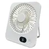 Ventilador de Mesa Digital Ultra Fino Novo Modelo Transfronteiriço Portátil USB Bateria de Longa Duração Outdoor Montado na Parede Vento Forte Multifuncional