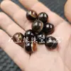 Cuentas Redondas de Ágata Envueltas en Seda de 14 mm, Cuentas Sueltas, Pulsera de Ágata Rayada Color Café, Collar, Accesorios para Joyería, Cuentas