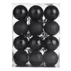 Bolas de Natal Hongfeng 24 Peças 4cm Bolas de Natal Plástico Brilhante Bolas Galvanizadas Decorações de Árvore de Natal