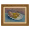 Pintura a Óleo Estilo Europeu Frutaria Natureza Morta Moldura Dourada Vintage Arte de Parede Decorativa para Sala de Jantar, Sala de Estar ou Hall de Entrada
