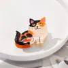 YHJ Acessórios de Cabelo Novo Animal Plástico Acético Gatinho Cachorrinho Grampo de Cabelo Fofo Doce Médio Grampo Tubarão Grampo de Cabelo