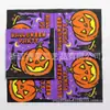 Fiesta de Halloween Calabaza Servilleta Pulpa de Madera Nativa Impresa a Color Fabricante Venta al por Mayor Comercio Exterior