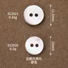 Botones de Concha de Pingüino de Dos Agujeros de Concha Natural Accesorios para Ropa Camisa Camisa Botones de Traje Botones Jinda