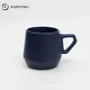 Taza de cerámica mate, estilo nórdico, taza de café con asa triangular esmerilada personalizada, disponible en varios colores, taza de cerámica simple