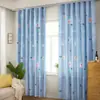 Novas Cortinas para Sala de Estar Sem Furos, Semi-Escurecedoras, Estilo Simples, à Prova de Luz, Fofo, Fresco e Pastoral