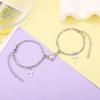 Moda transfronteiriça europeia e americana personalizada cruz pingente pulseira simples romântico ímã de amor atraído pulseira de casal
