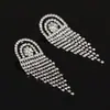 Pendientes de strass personalizados estilo coreano flash Diamante elegante venta al por mayor de fábrica E252