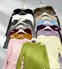 Camiseta Base Branca Macia e Pegajosa para Mulheres, Gola Redonda, Cor Sólida, Camiseta Elástica, Roupas Femininas, Novidade de Outono, Roupa de Baixo Solta, Manga Longa